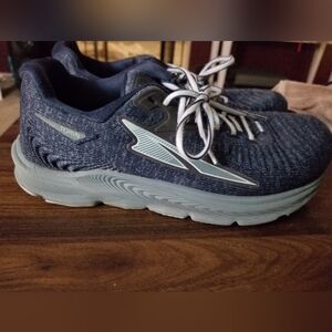 Altra Womens Dark Blue and Light Gray Athletic Shoes